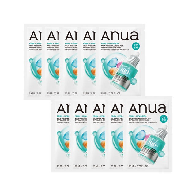Anua PDRN Hyaluronic Acid Capsule 100 Serum Mask (10 Sheets)